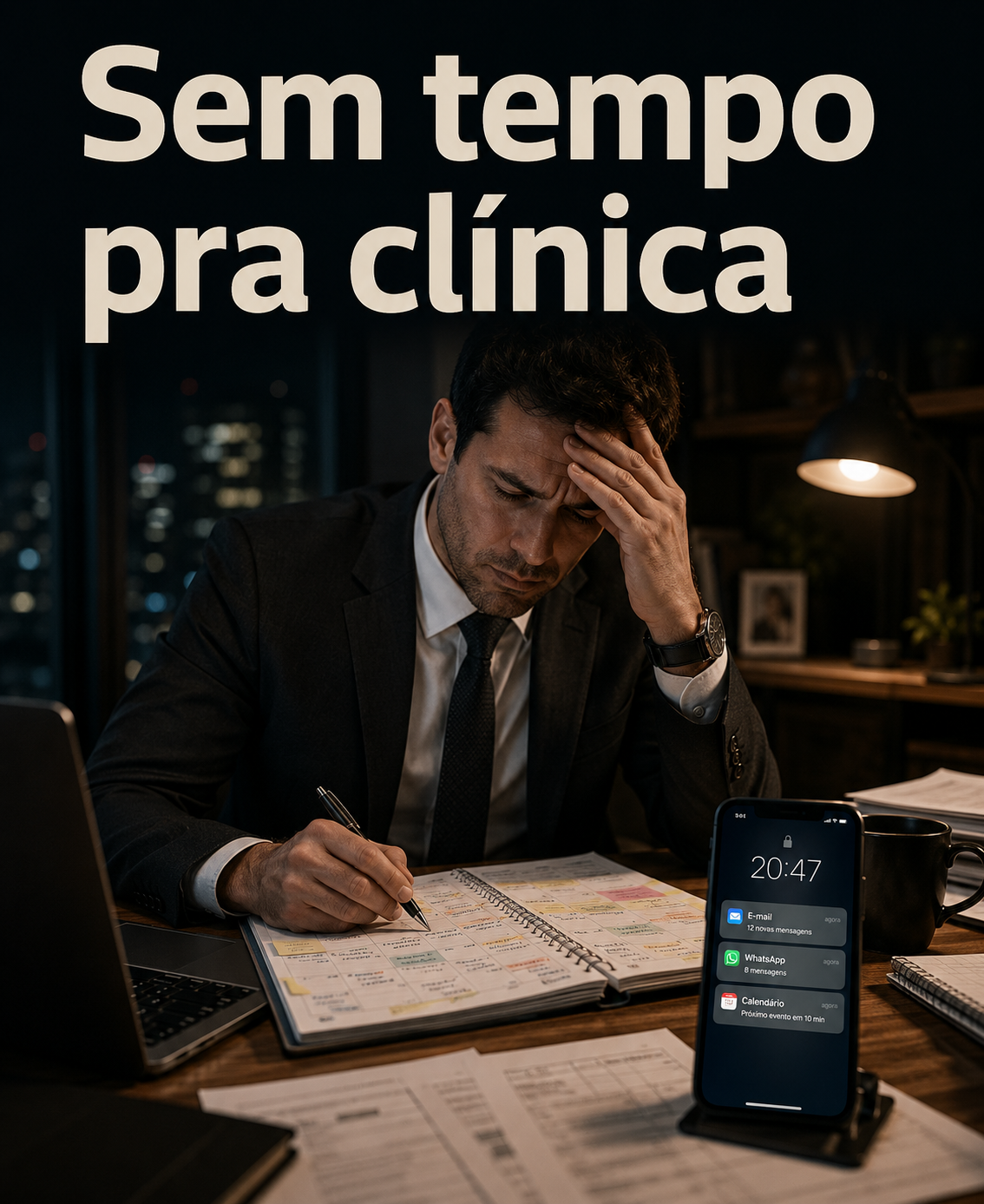 Sem tempo para clínica